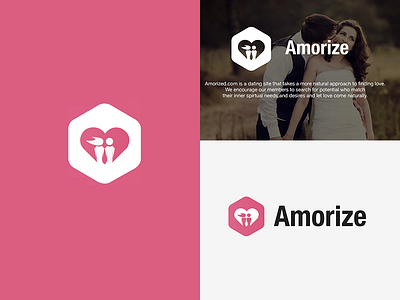 Amorize dating app logo love logo