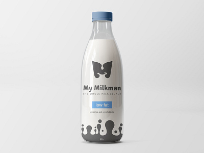 My Milkman app brand identity branding design free icon identity identity branding illustration invitation invite logo milk milk tea milkman mockup my milkman vector