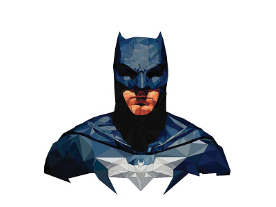 Polygon Batman art batman batmandc comics dc dc comics design digital drawing dribbble illustration paisabazaar polyart polygon vector