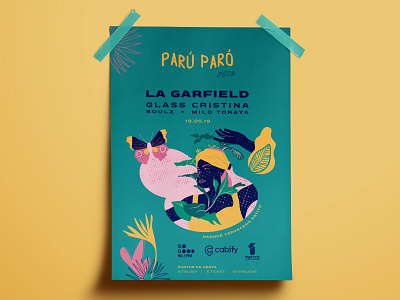 Parú Paró Poster Oficial branding graphic design il illustration plants typography