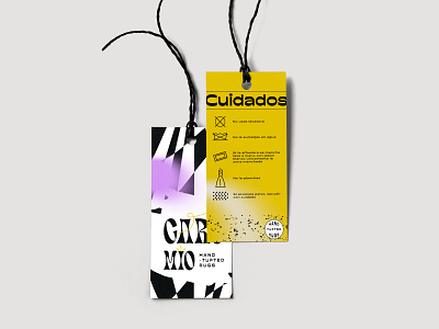 Label branding graphic design handmade illustration mexico rugs typography