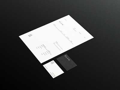 ELVN / Business cards & Payment note