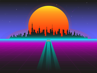 retro wave and synthwave