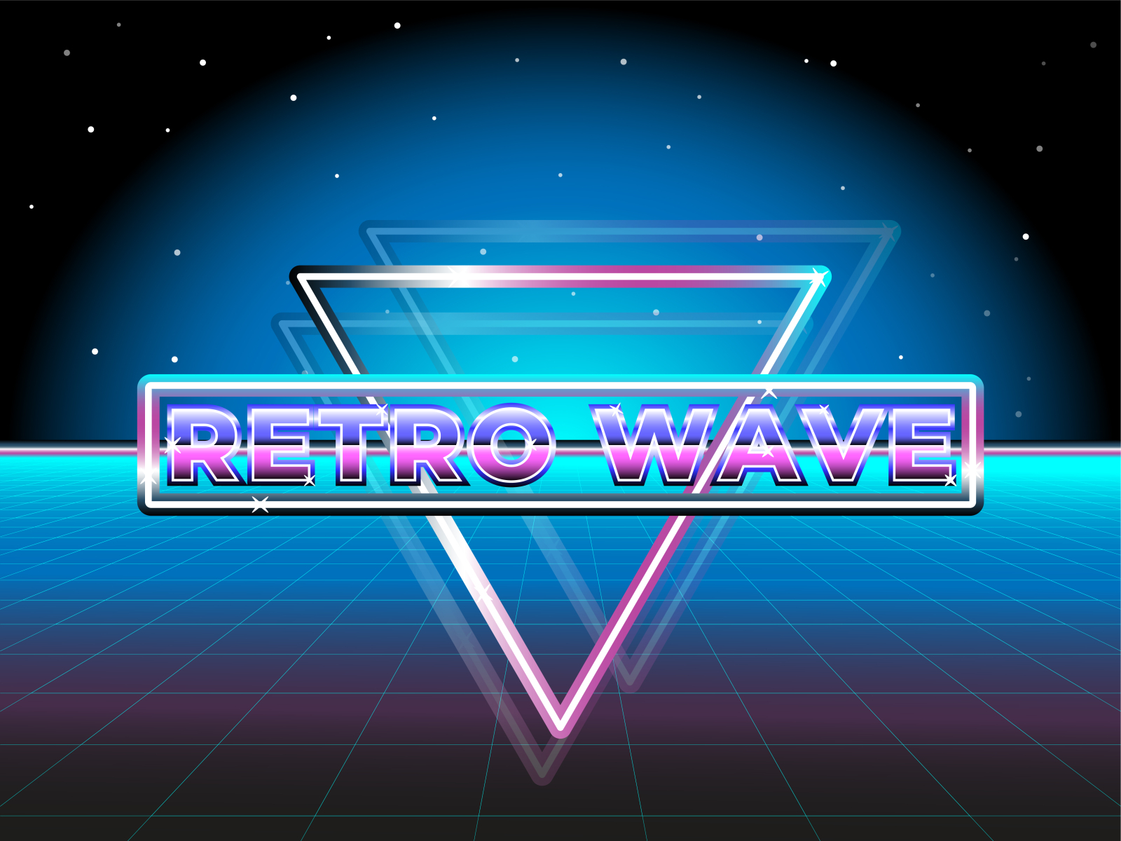 Retro wave by Holly Molly on Dribbble