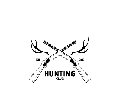Hunting club banner branding design graphic design illustration logo retro typography ui ux vector