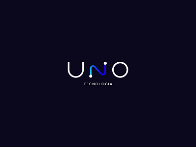 UNO logo design blue creative line logo logodesign minimal path startup travel uber uno way