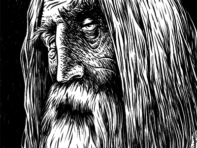 Czernebog art character comics czernebog god graphic illustration oldmen photoshop sketch
