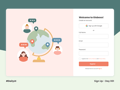 #DailyUI | Sign Up - Day 001