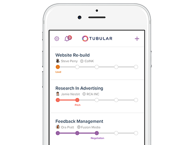 Tubular iOS app app ios swift ui ux