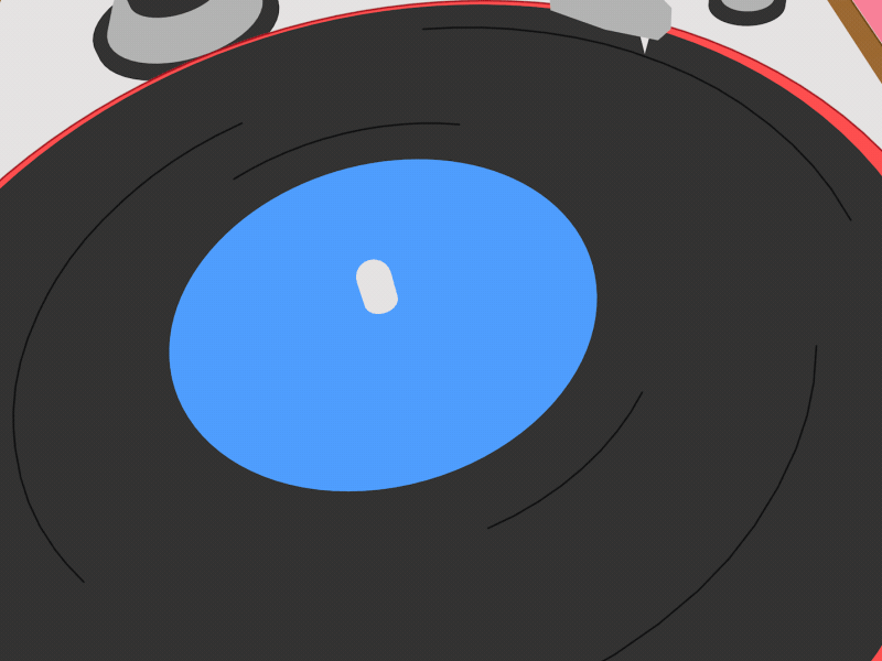 Vinyl vs Cassette 3d c4d motion sketch and toon test transition