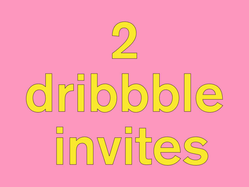Dribbble Invite 2d after effects design dribbble illustration invitation invite invites motion shapes stroke vector