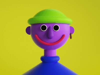 SMILE 2d 3d animation c4d character design design illustration motion smile