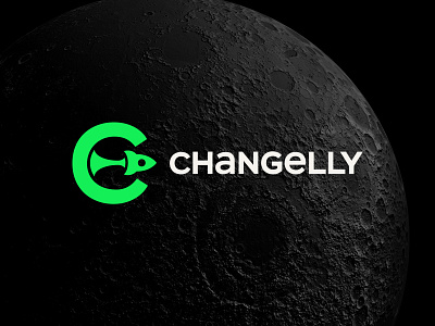 Changelly — Redesign bitcoin blockchain crypto digital exchange logo rocket space