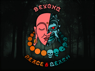 Beyond Peace&Death buddha death merch peace pizdets print shirt streetwear tshirt wear