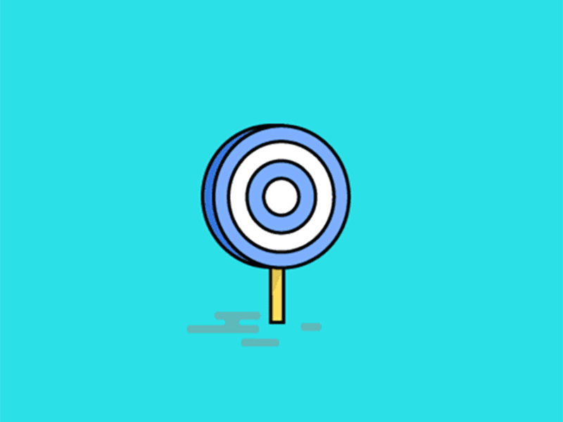 Aim at the target! ae after effect animation loop motion graphic shoot target