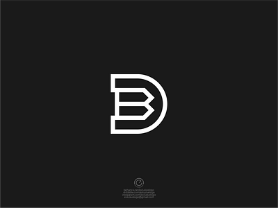 Letter BD Logo awesome logo beauty logo brand mark branding design graphic design icon initial logo logo logo maker monogram monogram logo ui ux vector