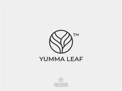 Yumma Leaf awesome logo beauty logo branding design icon illustration initial logo luxury logo monogram sale logo top logo ui ux vector