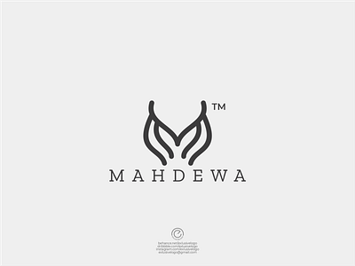 Mahdewa beauty logo brand mark branding design icon initial logo initial m letter m lettering logo logo maker m m logo ui ux vector