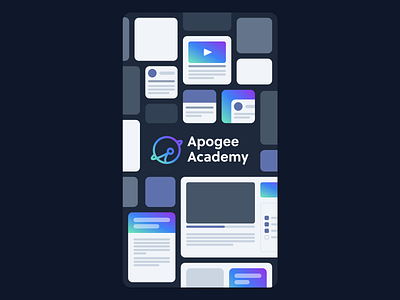 Apogee Academy Banner Design app branding design flat graphic design illustration logo minimal ui