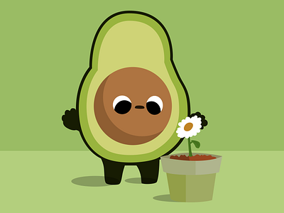 Avocado avocado design flat graphic design illustration minimal