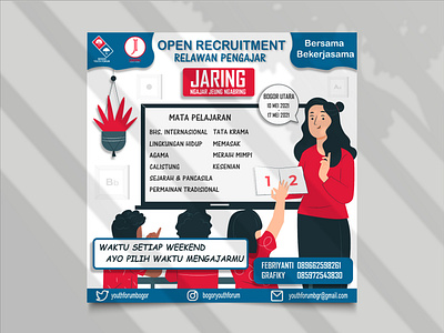 Poster Open Recruitment Teaching Volunteer Jaring