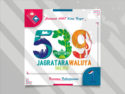 Instagram Feed Bogor Youth Forum branding graphic design template