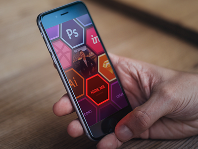 Available for work app hire ios screen ui ux work
