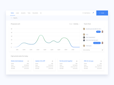 Freelance statistic dashboard