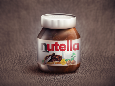 Nutella alxquare chocolate food icon nut nutella