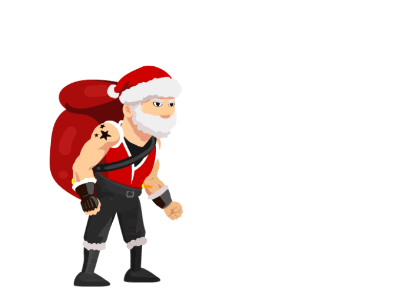 Santa Back To Work animation christmas motion graphics santa