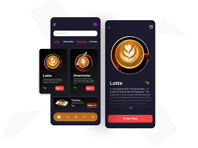 Coffee Ordering App. branding coffee coffee app coffee order app dribble good design inspiration ui ui design ux ux design