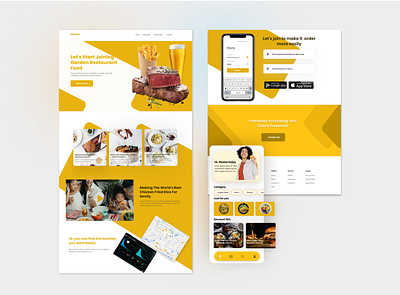 Food Landing Page/ Food App 3d animation application background blur branding delivery design food foods freelance graphic design illustration logo motion graphics ui ux vector works