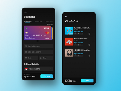 Daily UI 02/100 - Credit Card Checkout