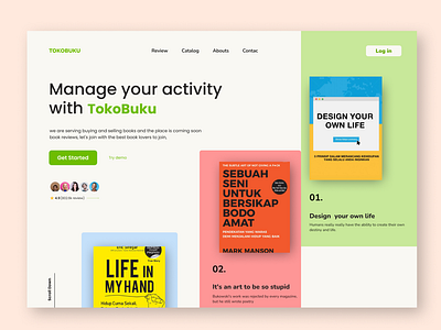 Daily UI 03/100 - Book Landing Page