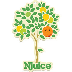 Njuice.com logo and illustration branding illustration logo njuice totoro