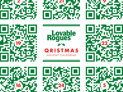 QRistmas advent calender calender lovable mobile poster qr rogues