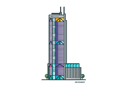 Torre BBVA Bancomer architecture city mexico city vector vector city