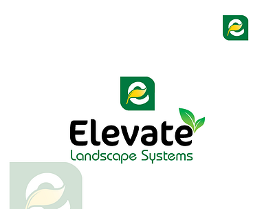 logo Name: Elevate Landscape Systems graphic design logo