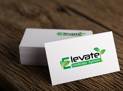 Logo Name: Elevate Landscape Systems graphic design logo