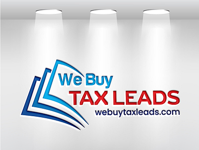 logo : We Buy TAX LEADS graphic design logo