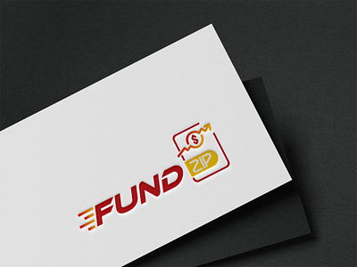 logo : FUND ZIP graphic design logo