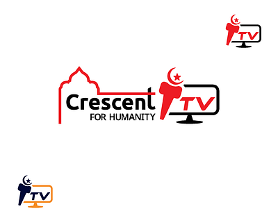 logo : Crescent ITV graphic design logo