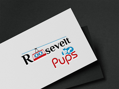 Logo Name: Roosevelt Pups branding graphic design logo