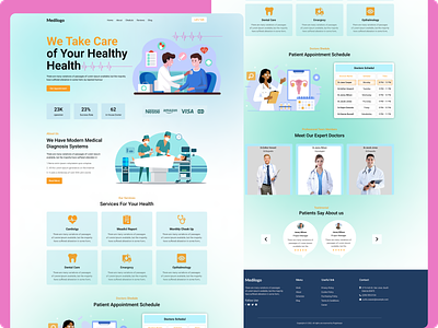 Lifecare Medical - Medical Landing Page app graphic design logo ui ux