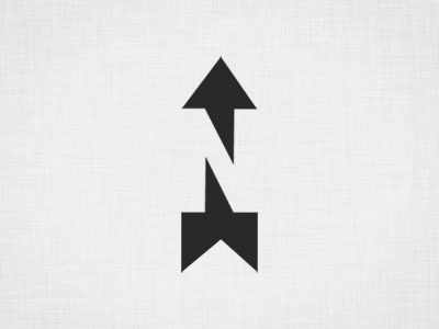 N logo arrow brand logo n