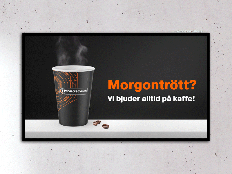 Coffee in the morning! ae after effects aftereffects animation beans coffee concept content hydroscand morning screen signage steam store