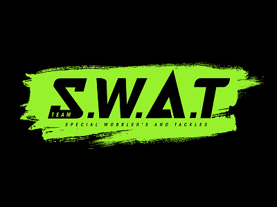 Team S.W.A.T brand fishing identity logo swat team