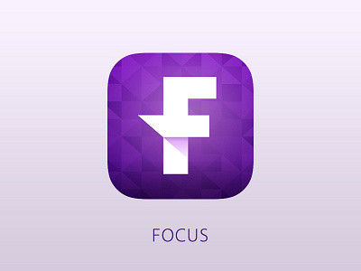 Focus app app brand button f icon identity ios ipad iphone letter logo