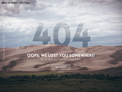 Daily Ui 008# 404 challenge daily ui dailyui error flat lost ui ux web