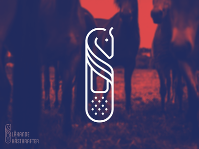 Healing Horsepower! brand branding healing horse horsepower identity logo mark patch